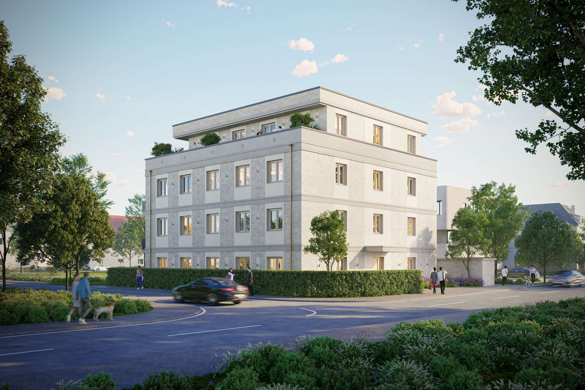“ Residenz Lechstraße “ Exklusives Wohnambiente 2-Zimmer-Erdgeschosswohnung mit KfW-40-Standard